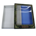 Luxury Printed Paper Card box with Transparent window for Apparel (foldable Packaging)