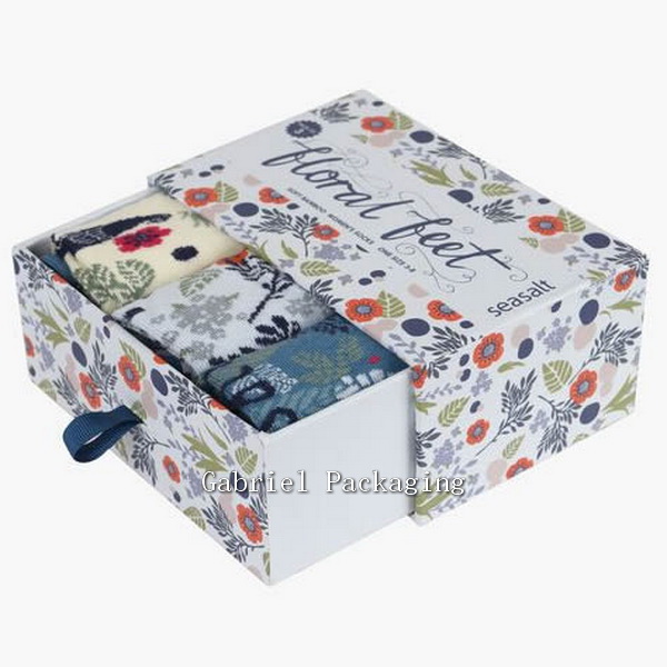 Drawer Style Printing Gift Box with Custom Logo